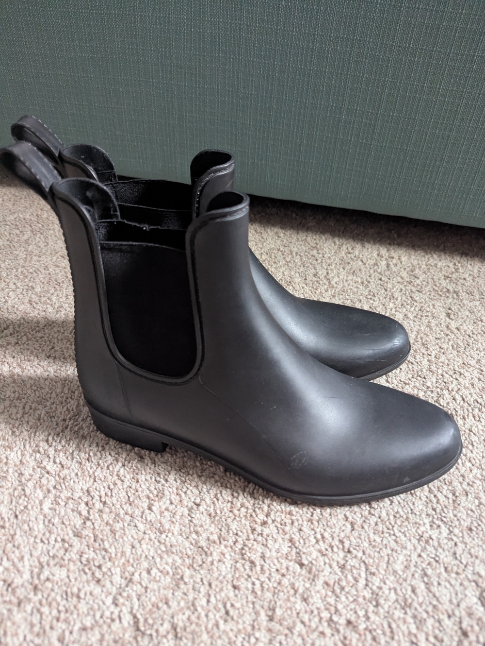 Merona Black Chelsea-Style Rain Booties